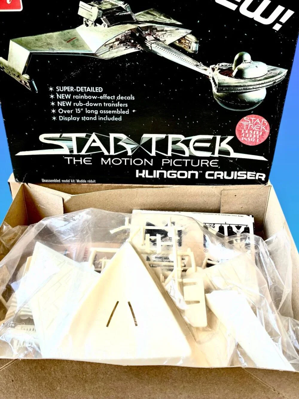 Star Trek The Motion Picture Klingon Cruiser Model Kit Vintage 1979 AMT Open Box